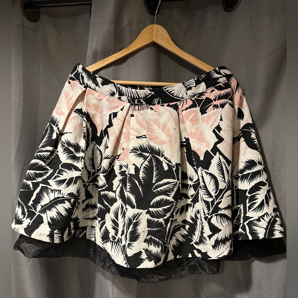 Women’s Express Floral Print Tulle Mini Skirt - Size 12